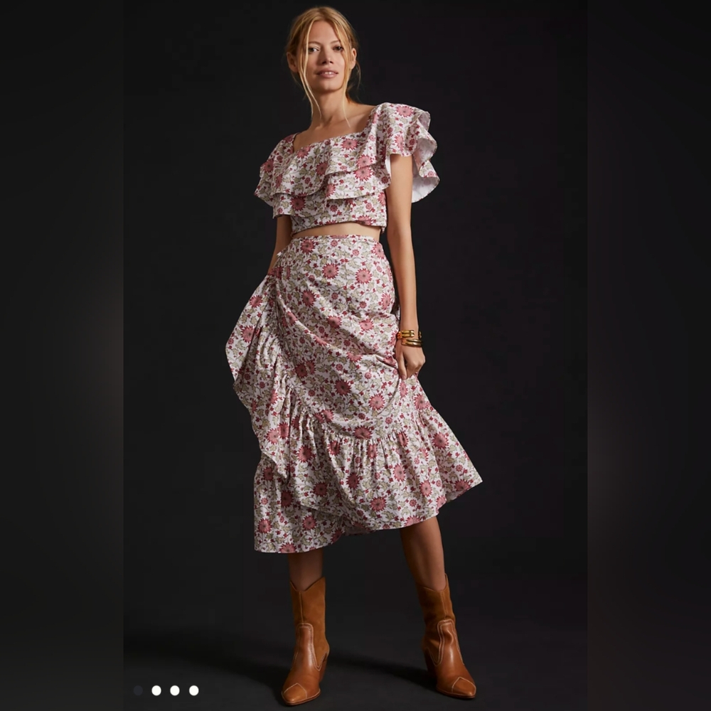 Anthropologie Two Piece Floral Dress NWT